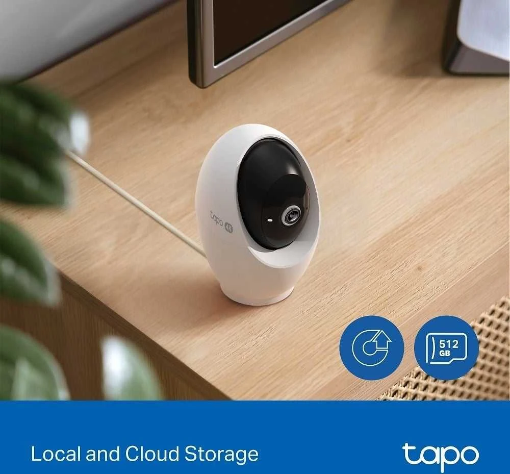 TP-LINK | Pakreipiama/sukama dirbtinio intelekto namų apsaugos „Wi-Fi“ kamera | Tapo C260 | Kupolinė | 8 MP | 4.3 mm / F1.6 | H.264 | „Micro SD“, maks. 512 GB