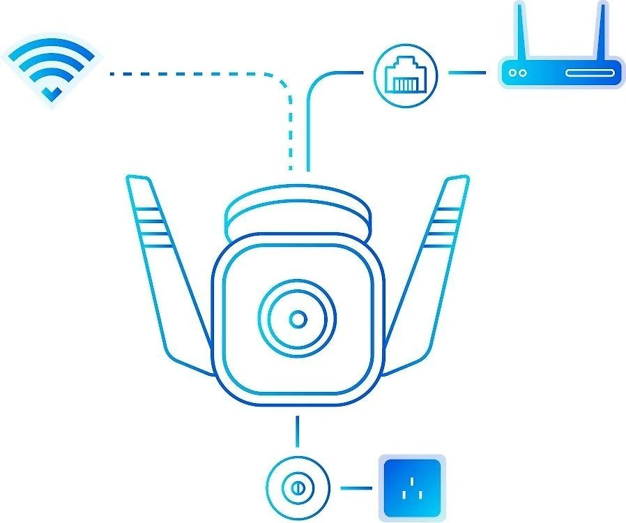 TP-LINK Tapo C310 stebėjimo kamera, skirta naudoti lauke