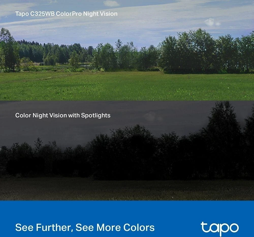 TP-LINK | ColorPro Outdoor Security Wi-Fi kamera | Tapo C325WB | Kulka | 4 MP | F1.0 | IP66 | H.264 | „MicroSD“, iki 512 GB