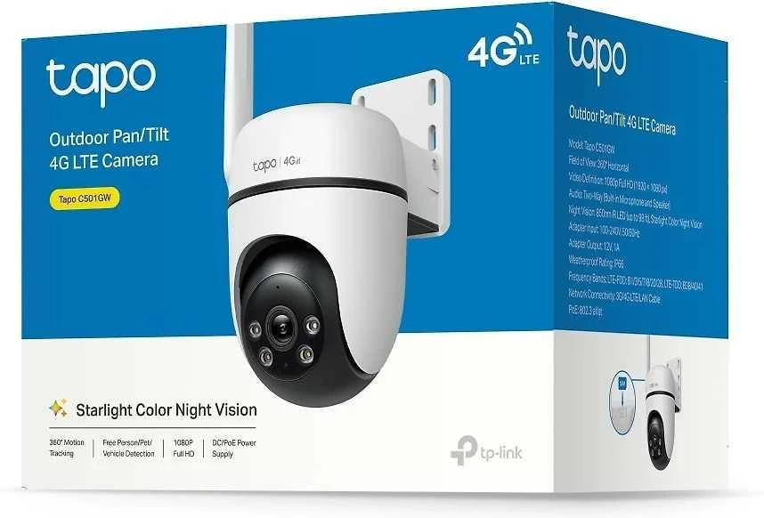 TP-Link lauko panoraminė/pakreipiama 4G LTE kamera