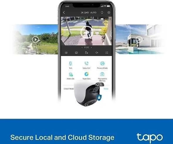 TP-LINK | Pan/Tilt Security Wi-Fi kamera | Tapo C520WS | Kupolas | 4 MP | 3,18 mm/F1,6 | IP66 | H.264 | „MicroSD“, iki 512 GB