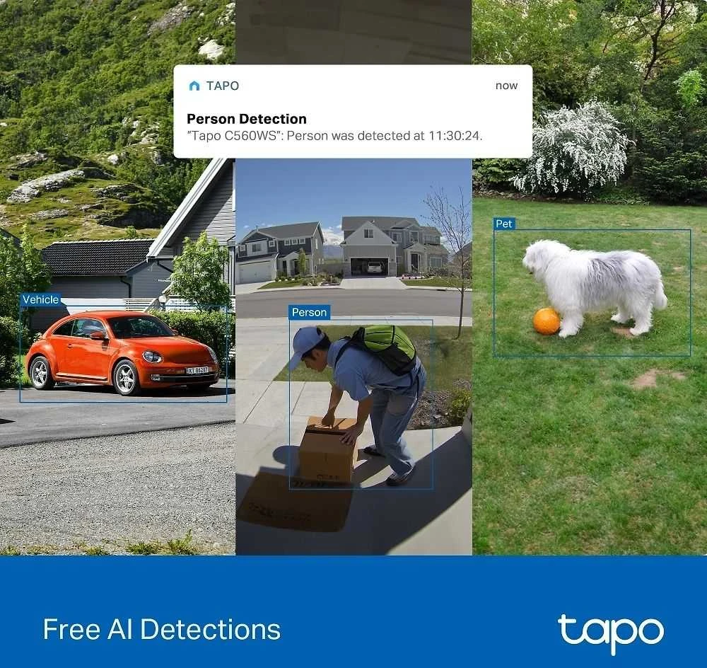 TP-LINK | Pakreipiama/sukama apsaugos Wi-Fi kamera | Tapo C560WS | Kupolinė | 8 MP | 4 mm / F1.6 | H.264 | „Micro SD“, maks. 512 GB
