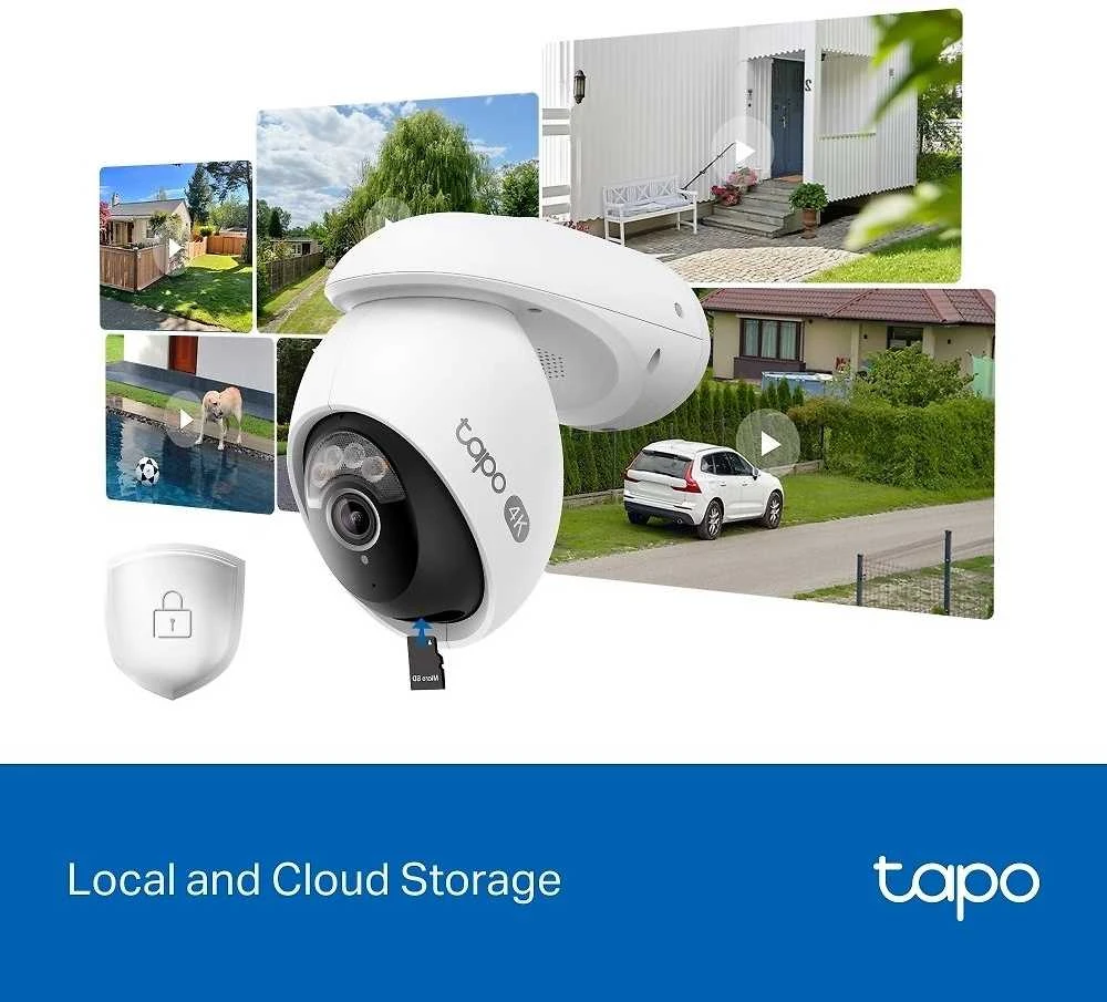 TP-LINK | Pakreipiama/sukama apsaugos Wi-Fi kamera | Tapo C560WS | Kupolinė | 8 MP | 4 mm / F1.6 | H.264 | „Micro SD“, maks. 512 GB