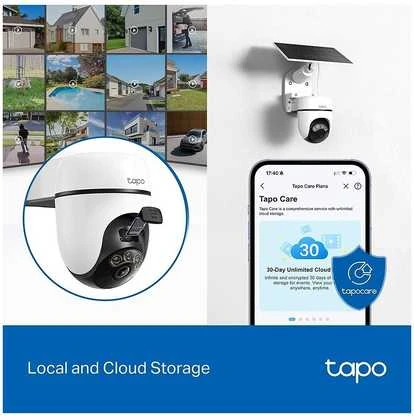 TP-Link Tapo C610 KIT saulės energija varomas panoraminio/pakreipimo apsaugos kamerų rinkinys | TP-LINK