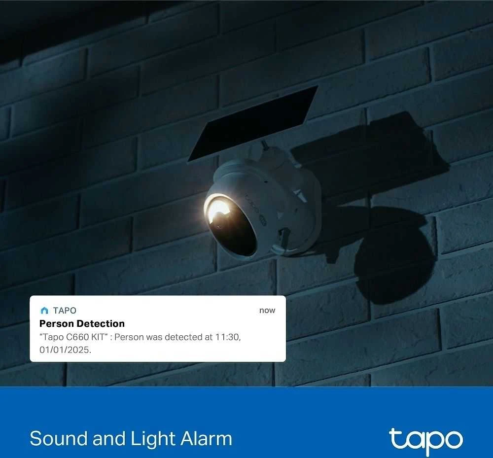 TP-Link Tapo C660 KIT - saulės energija varoma lauko IP stebėjimo kamera