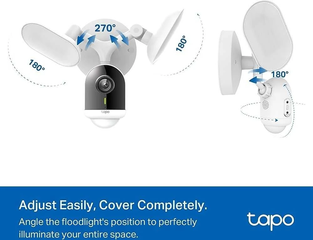 TP-LINK | „Smart Floodlight“ apsaugos kamera | Tapo C720 | 4 MP | 2,1 mm/ F2,1 | IP65 | H.264 | Micro SD, maks. 512 GB