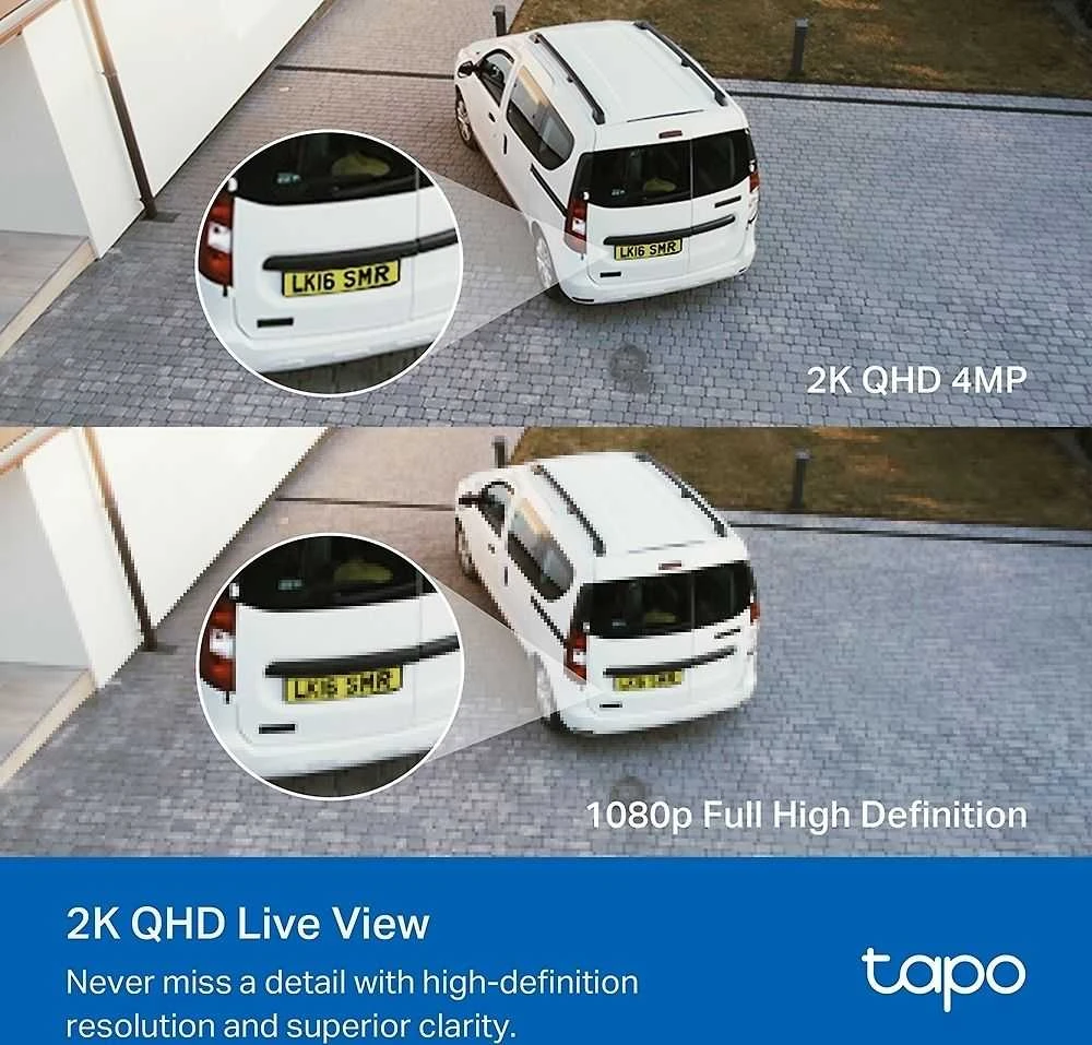 TP-LINK | „Smart Floodlight“ apsaugos kamera | Tapo C720 | 4 MP | 2,1 mm/ F2,1 | IP65 | H.264 | Micro SD, maks. 512 GB