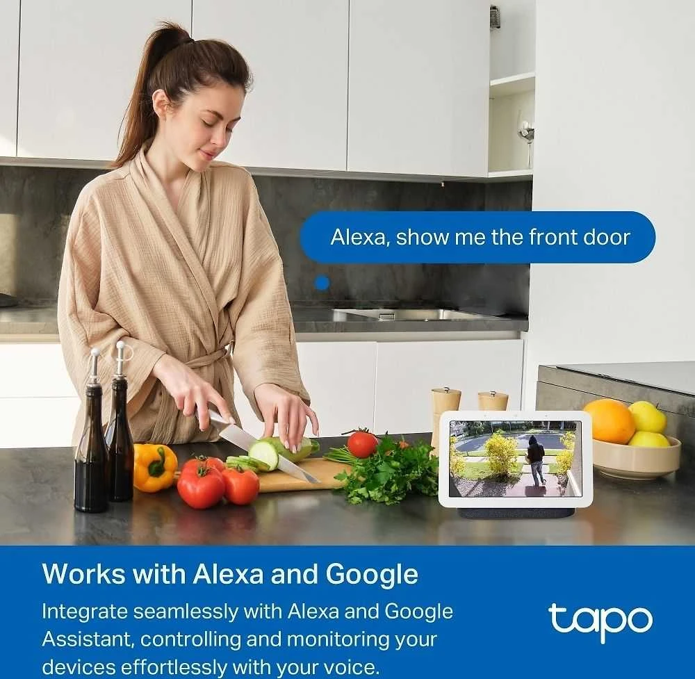 Orno TP-LINK | Video Doorbell Camera | Tapo D210 | 3 MP | 1.18mm/F1.8 | IP65 | H.264 | Micro SD, Max. 512