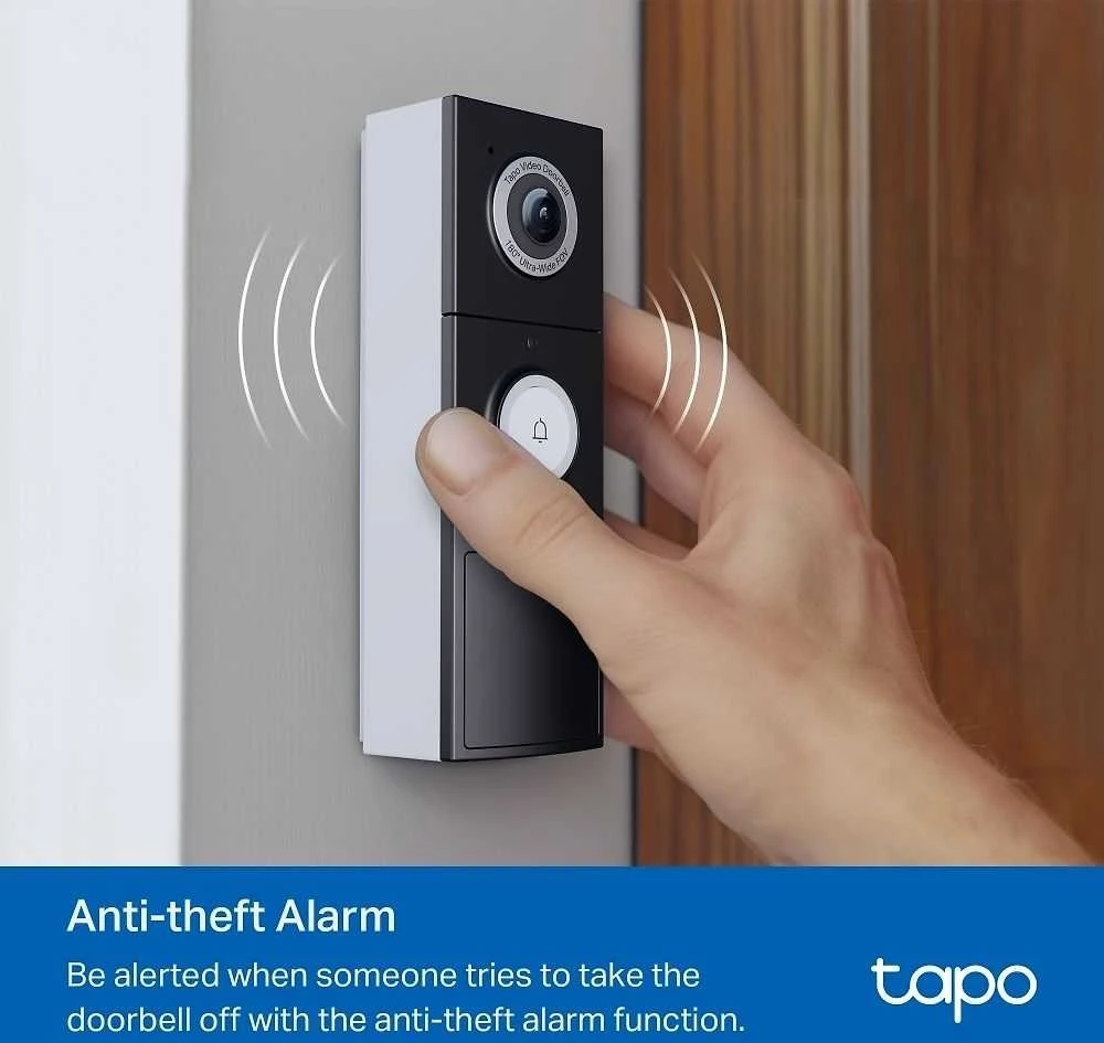 TP-LINK | Video Doorbell Camera | Tapo D235 | 5 MP | 1.18mm/F1.8 | IP66 | H.264 | Micro SD, Max. 512