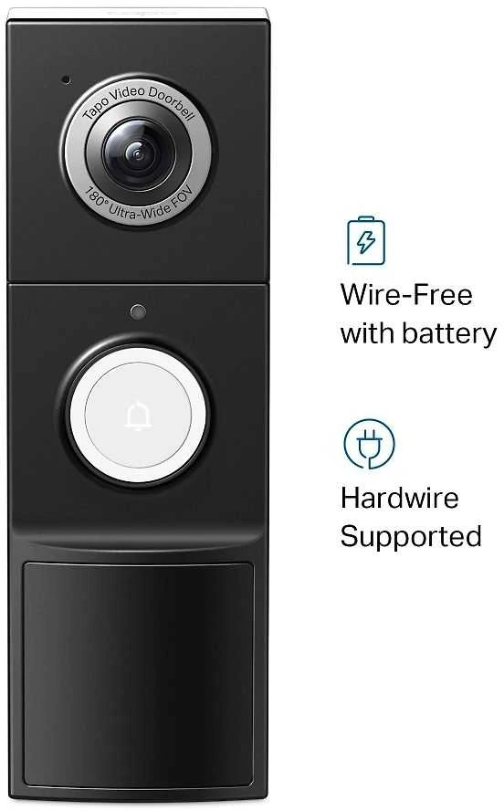 TP-LINK | Video Doorbell Camera | Tapo D235 | 5 MP | 1.18mm/F1.8 | IP66 | H.264 | Micro SD, Max. 512