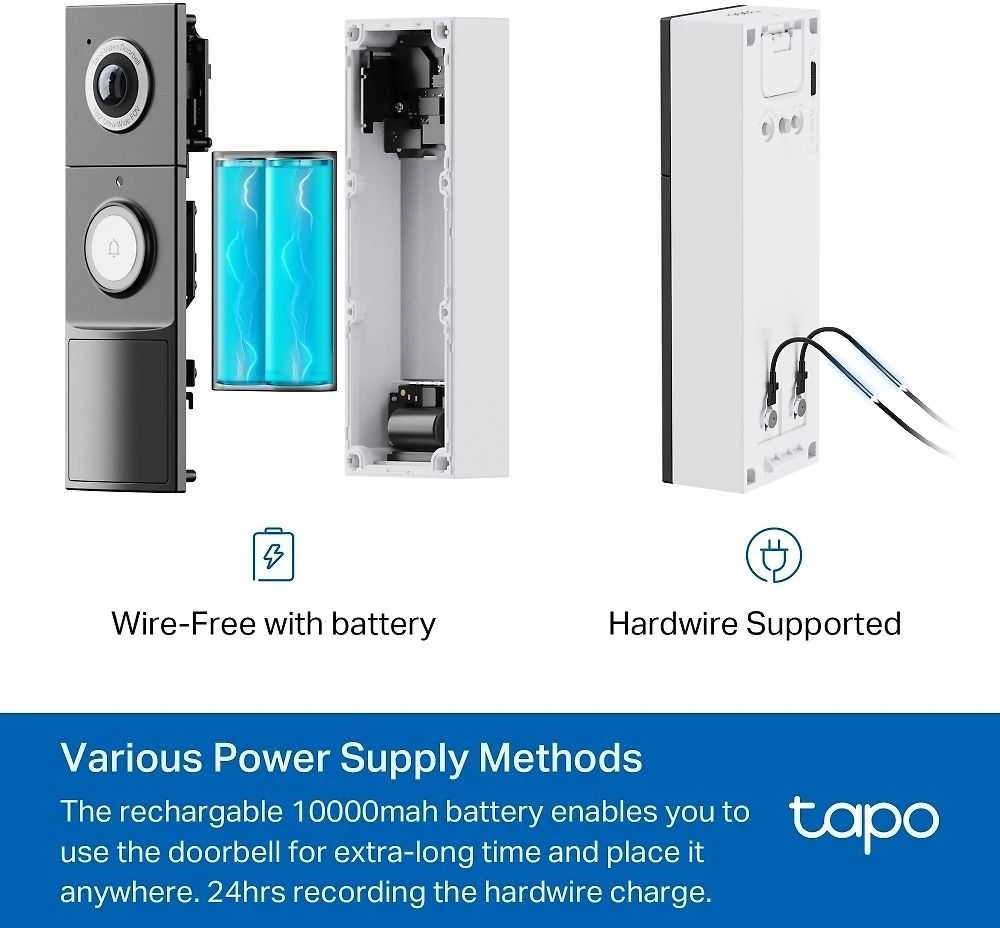 TP-LINK | Video Doorbell Camera | Tapo D235 | 5 MP | 1.18mm/F1.8 | IP66 | H.264 | Micro SD, Max. 512