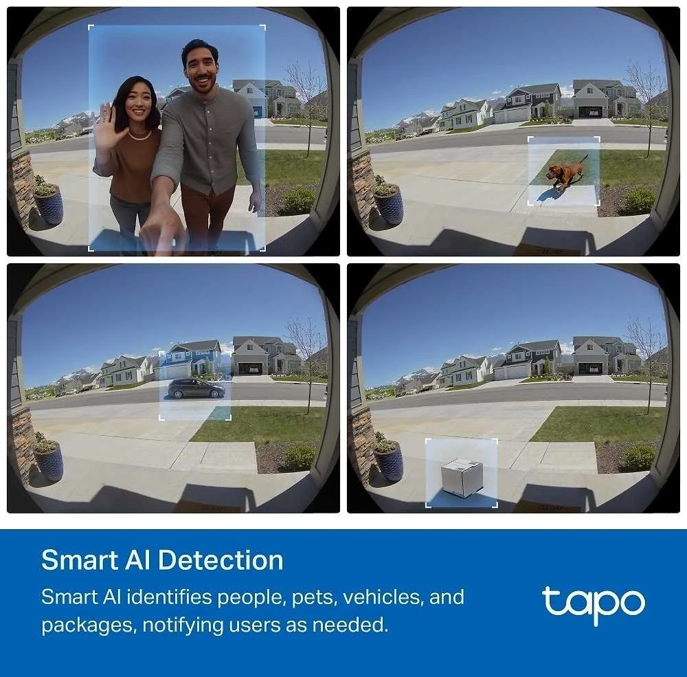 TP-LINK | Video Doorbell Camera | Tapo D235 | 5 MP | 1.18mm/F1.8 | IP66 | H.264 | Micro SD, Max. 512