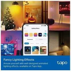 TP-Link Tapo L430C išmanioji WiFi reguliuojamo ryškumo LED lemputė (spalvota, 2500K-6500K, 470lm, 2.4GHz, E14)