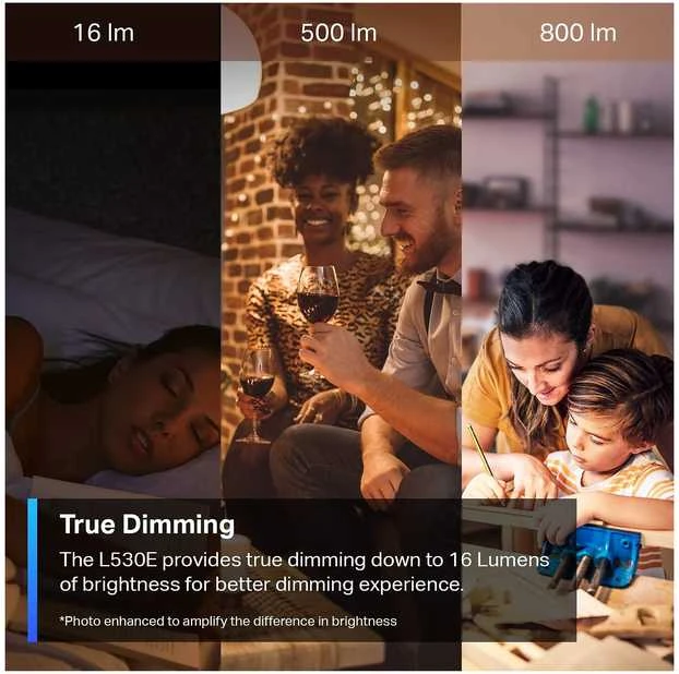 TP-Link „Tapo“ išmanioji „Wi-Fi“ lemputė, daugiaspalvė, 4 vnt. pakuotė, išmanioji lemputė, „Wi-Fi“, metalinė, balta, 802.11b, 802.11g, „Wi-Fi 4“ (802.11n), LED, E27