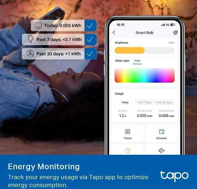 TP-Link Tapo L535E išmanioji „Wi-Fi“ LED lemputė