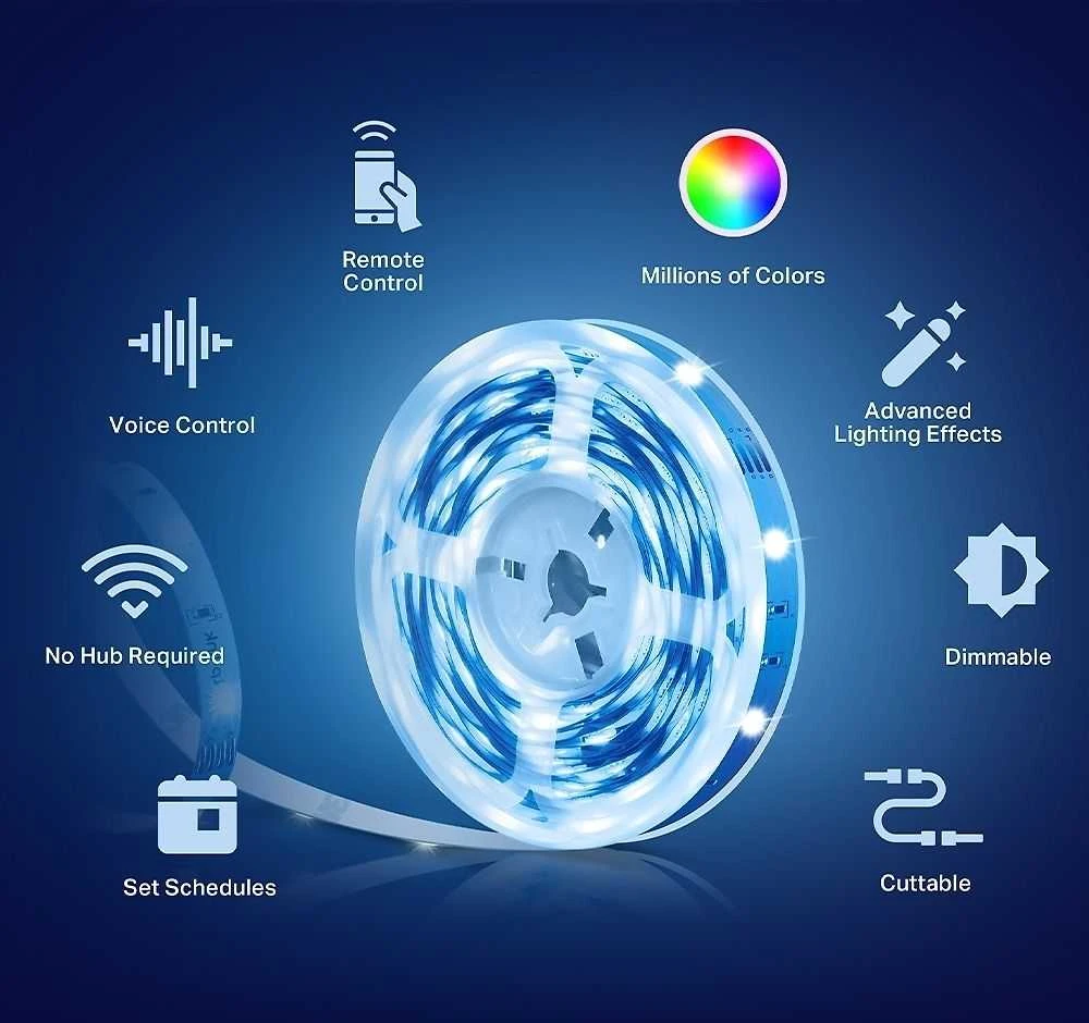 TP-LINK | Išmanioji Wi-Fi šviesos juosta | Tapo L900-5 | Daugiaspalvis