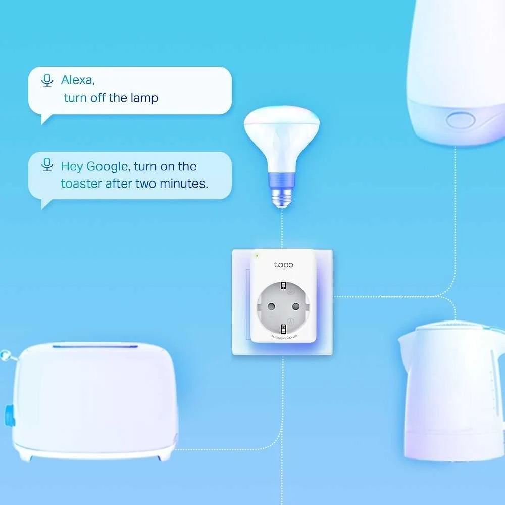 TP-LINK | Mini Smart Wi-Fi Socket | Tapo P110 | Baltas