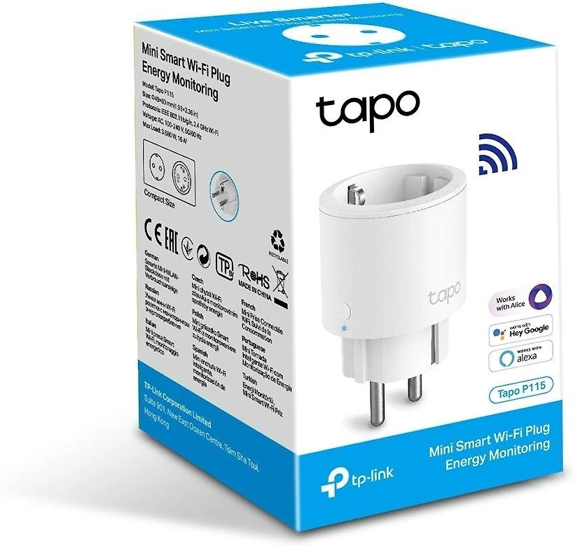 Išmanusis Namų Įrenginys - TP-LINK Tapo P115 Išmanusis Wi-Fi Kištukas su Energijos Stebėjimu