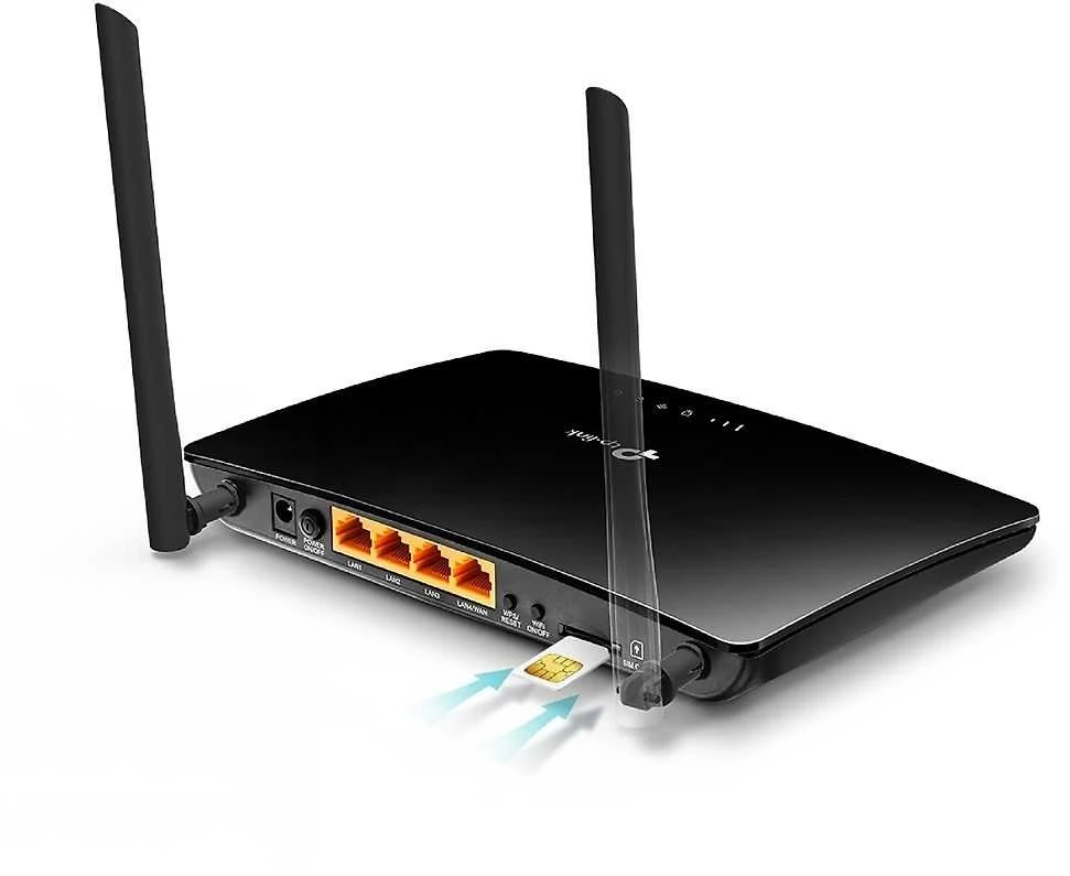 TP-LINK TL-MR6400 LTE modemas ir WiFi prieigos taškas