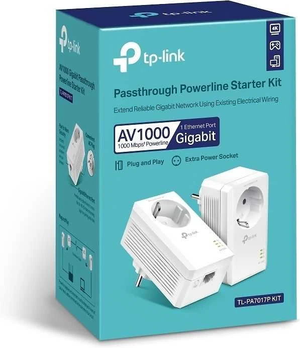TP-LINK TL-PA7017P RINKINYS Powerline adapteris, 2vnt