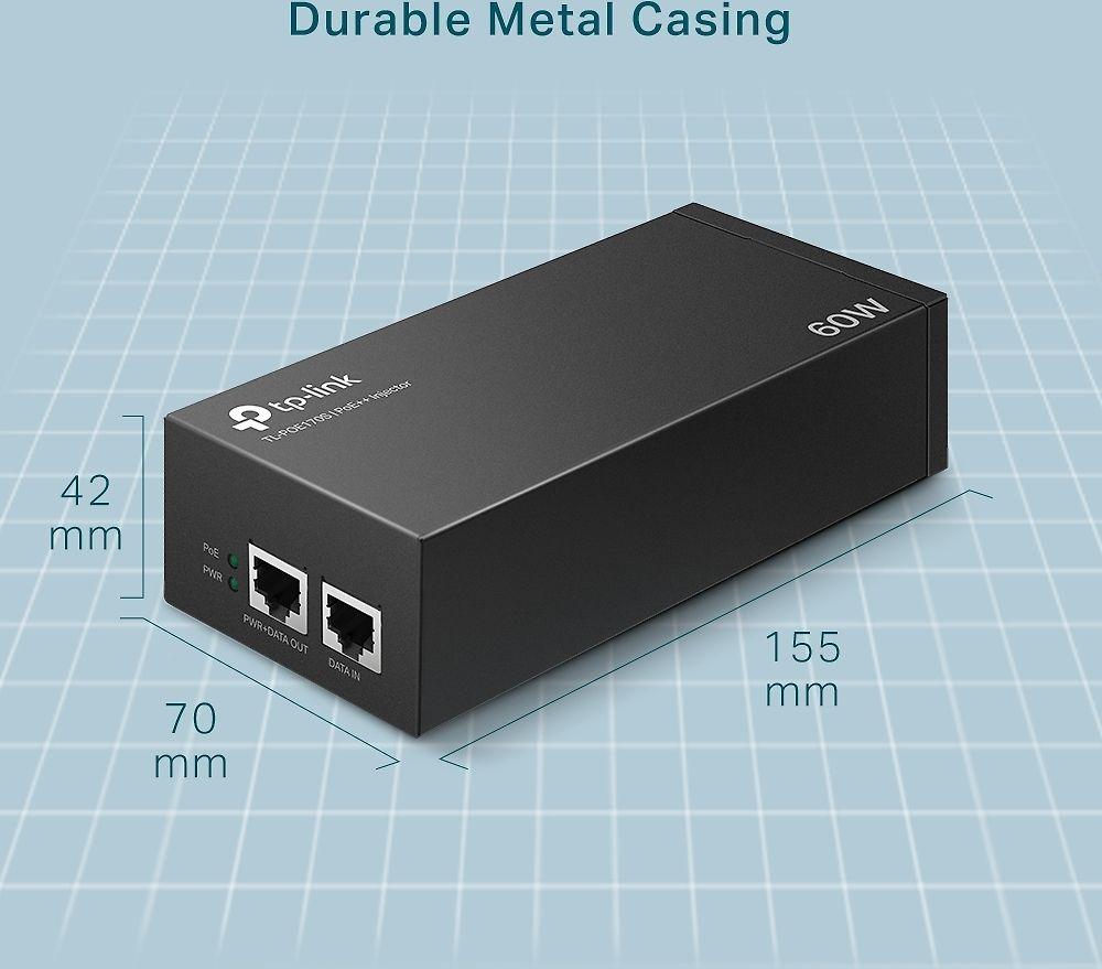 TP-LINK | PoE++ injektorius | TL-POE170S | 10/100/1000 Mbit/s | Ethernet LAN (RJ-45) jungtys 1xRJ-45 10/100/1000 Mbps Gigabit