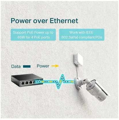 Šakotuvas TP-LINK TL-SG1005P V2 -5-porttinen kytkin