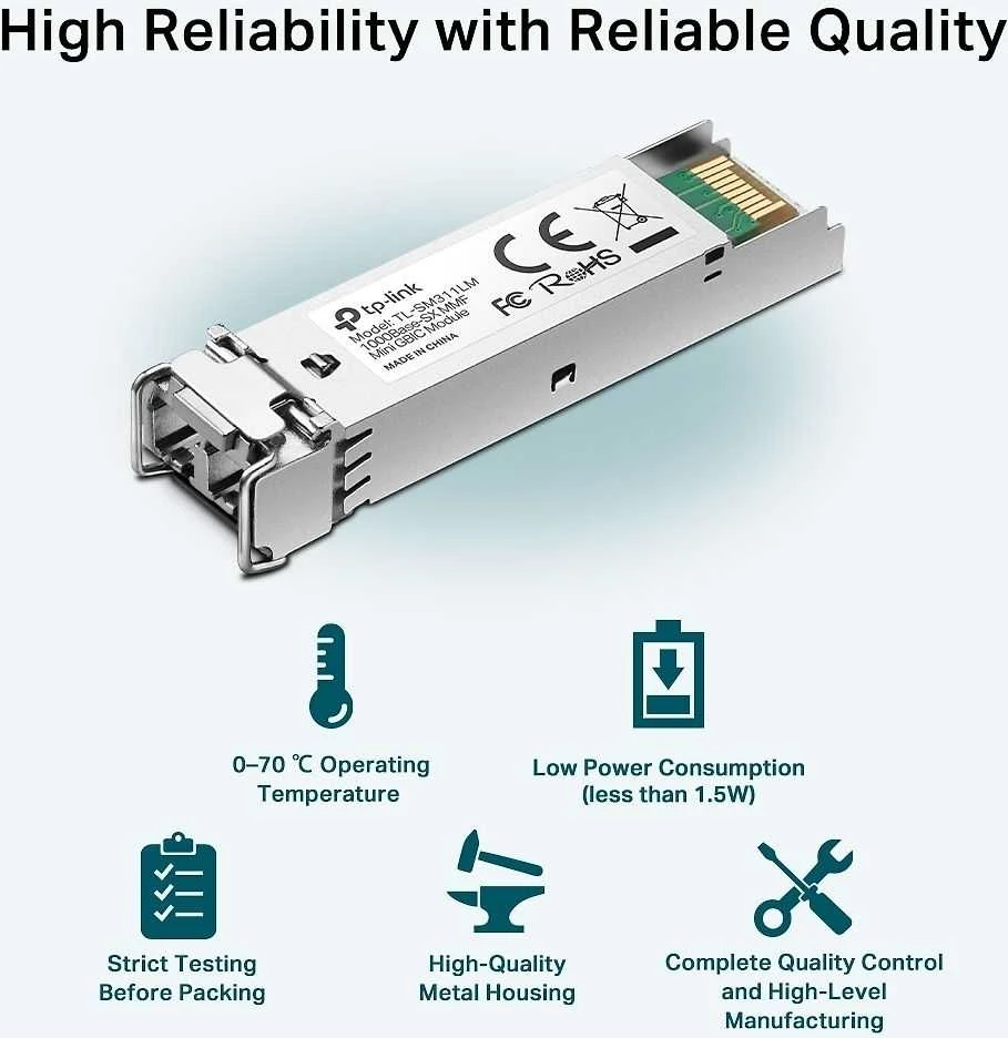 TP-Link TL-SM311LM SFP modulis su techninėmis charakteristikomis