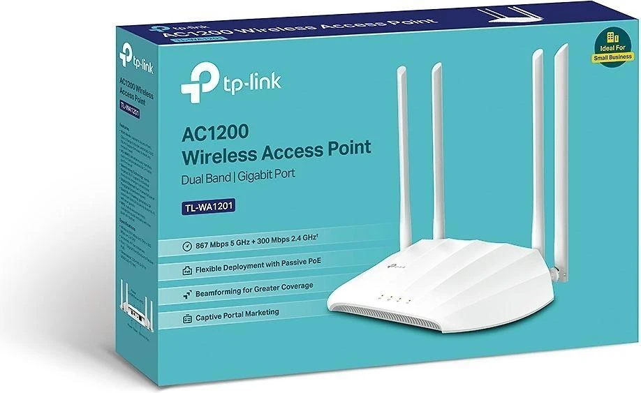 Maršrutizatorius TP-LINK AC1200 dviejų dažnių „Wi-Fi“ prieigos taškas, 1 gigabito prievadas