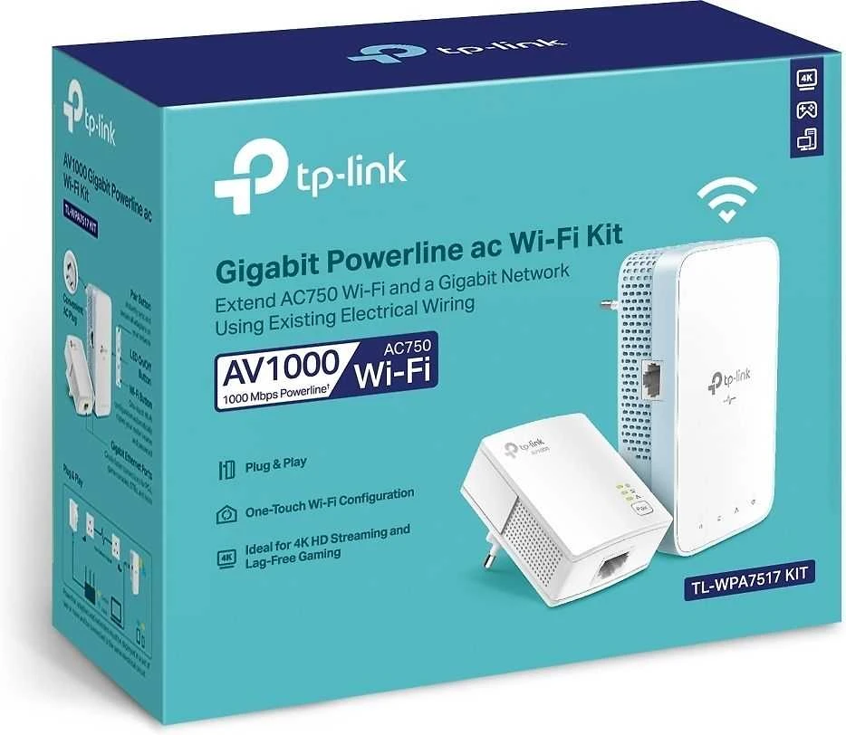 TP-LINK TL-WPA7517 Gigabit Powerline Wireless Starter Kit