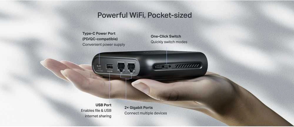 TP-LINK | AX1500 Wi-Fi 6 Pocket Travel Maršrutizatorius | TL-WR1502X | 802.11ax | 1201 Mbit/s | Ethernet LAN (RJ-45) jungtys 1 | Mesh Support No | MU-MiMO No | 3G/4G