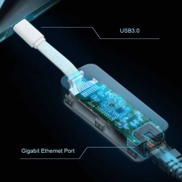 TP-LINK UE300C USB Type-C Ethernet adapterio tinklo plokštė