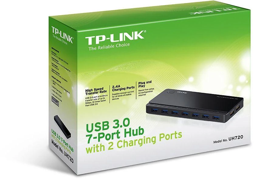 TP-LINK UH720 USB šakotuvas su pakuote