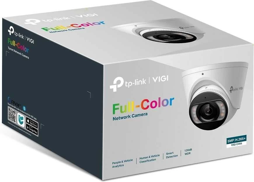 TP-LINK | 5 MP spalvota tinklo kamera | VIGI C455 | 36 mėn. | Bokštelis | 4 MP | 2,8 mm / F1.6 | Maitinimas per Ethernet (PoE) | IP67 | H.265/H.264 | „MicroSD“ kortelė, iki 256 GB
