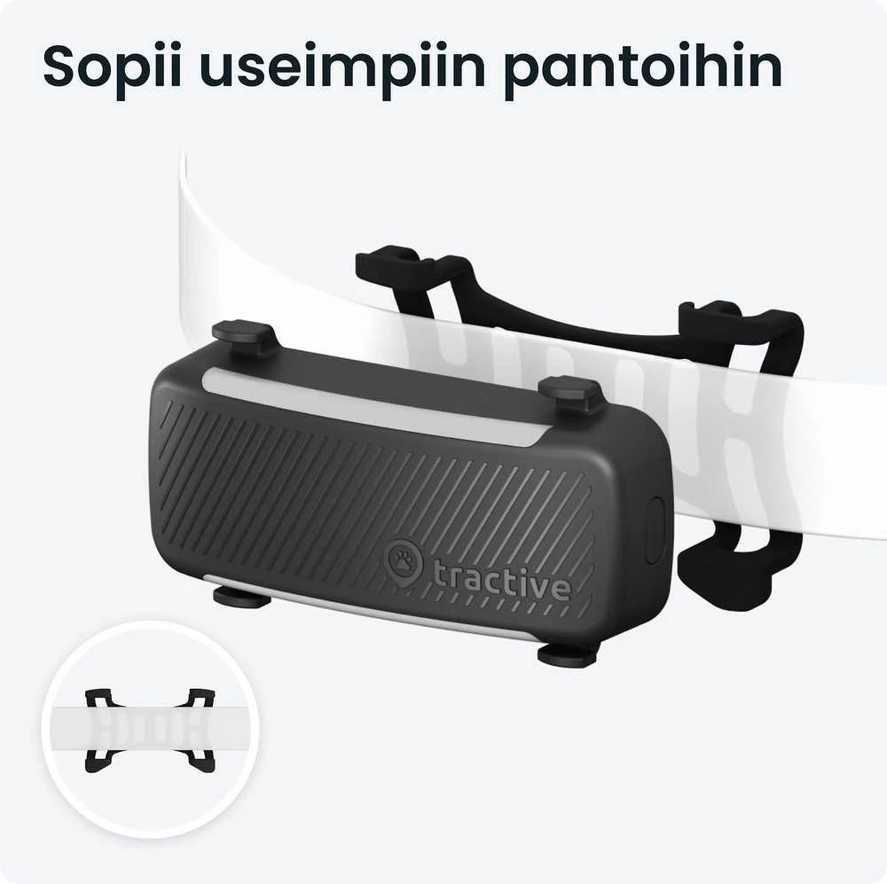 Tractive GPS sekimo įrenginys šunims, realaus laiko stebėjimas, sveikatos stebėjimas, juodas, TG6A