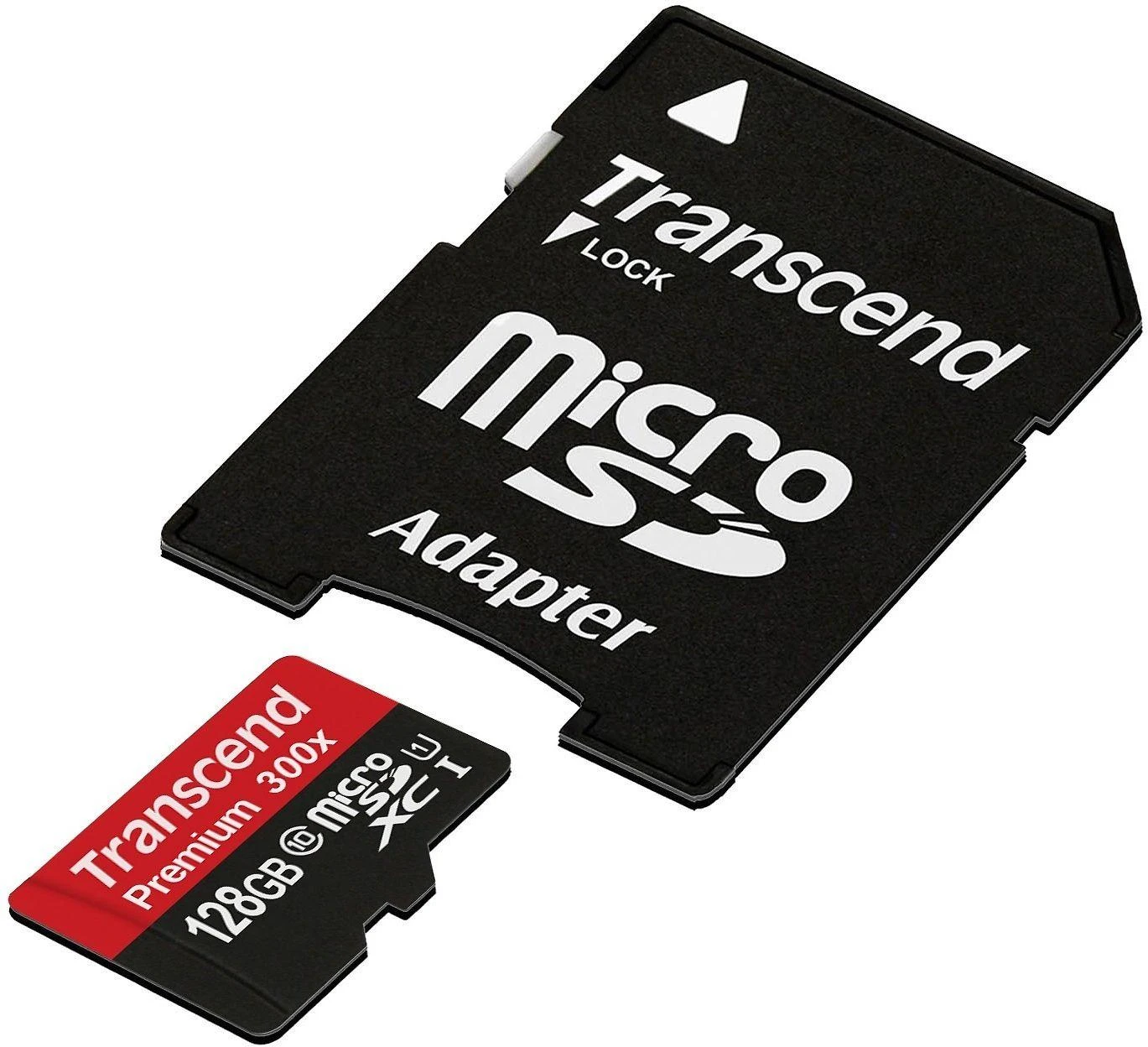 Atminties kortelė TRANSCEND Premium 128GB Micro SDXC UHS-I Class10 60MB/s MLC su adapteriu