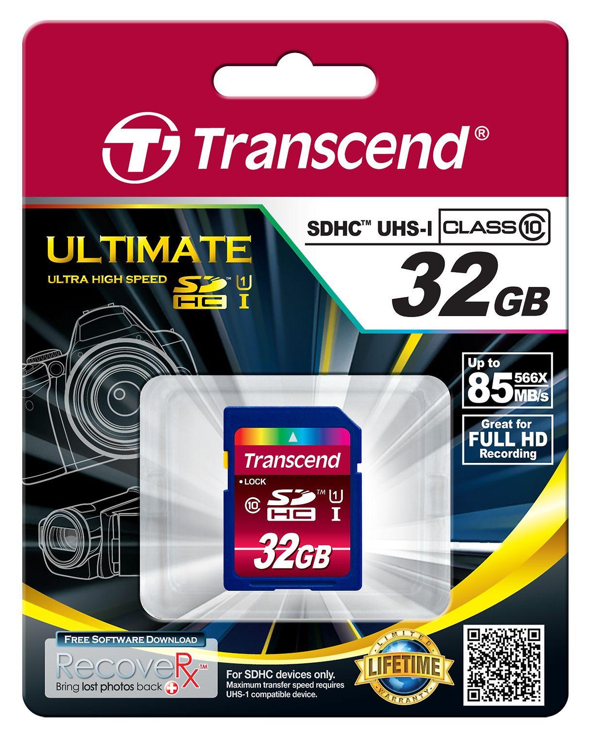 Atminties kortelė Transcend SDHC 32GB Class10 UHS-I 600x Ultimate