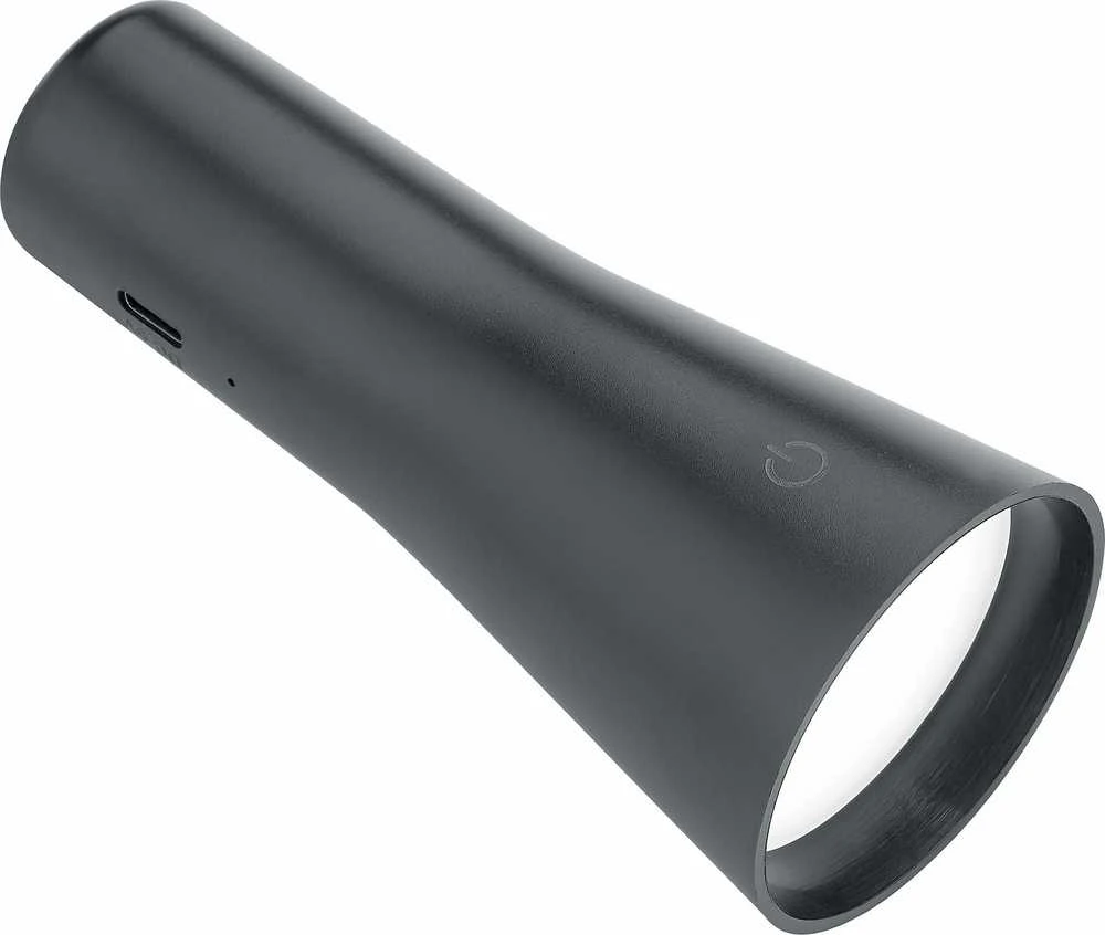 Trio Maxi ladattava pöytävalaisin, 200 lm, 3000 K, LED 2 W, mattamusta