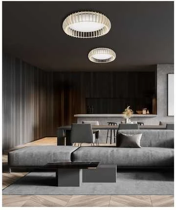 Trio Reality Monte LED lubinis šviestuvas, 60 cm, 4400 lm, medžio spalvos