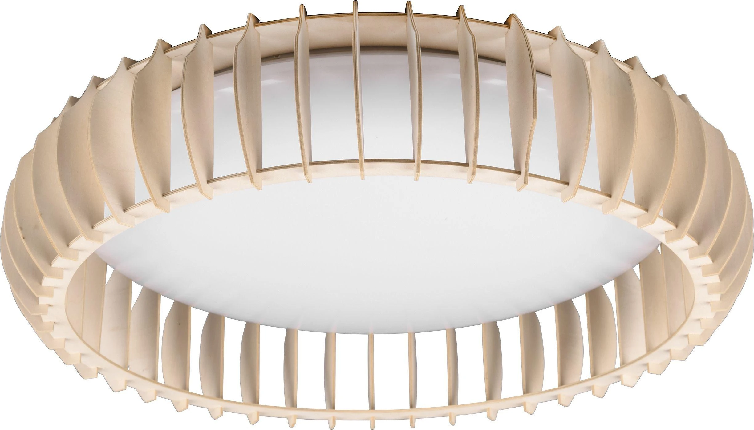Trio Reality Monte LED lubinis šviestuvas, 60 cm, 4400 lm, medžio spalvos