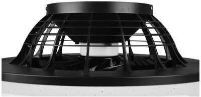 Lubinis šviestuvas Trio Stralsund -LED-tuuletinvalaisin 50 cm, 30 W, mattamusta