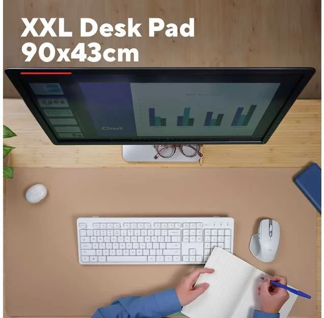 TRUST pelės kilimėlis XXL Benya, smėlio spalvos