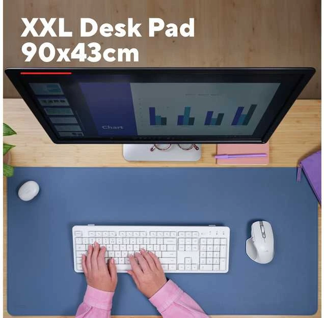 Pelė Trust Benya XXL - desk pad (mėlynas)