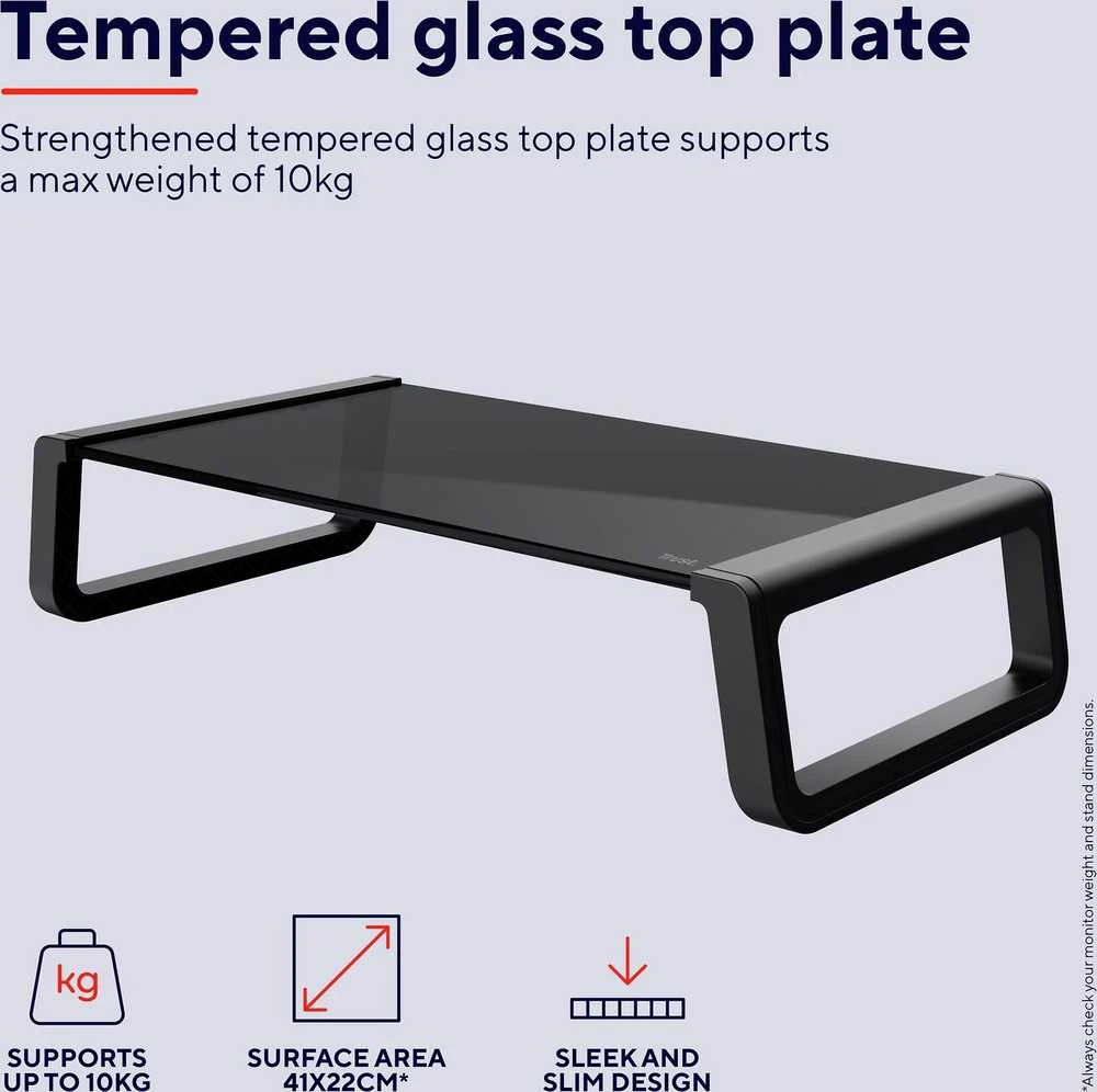Laikiklis Monitorių stovas TRUST, 10 kg, juodos spalvos
