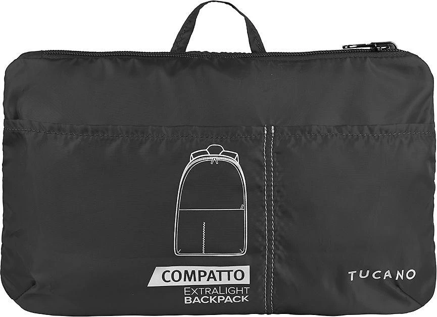 Tucano Compatto Eco XL -kokoontaitettava reppu, musta