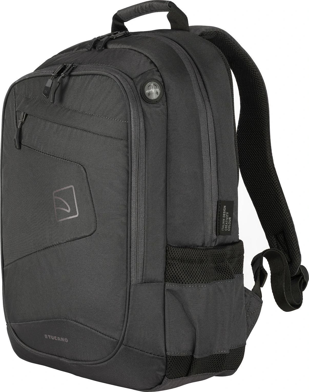 Tucano Lato Tinka iki 17 ", Juodas, Shoulder strap, Backpack