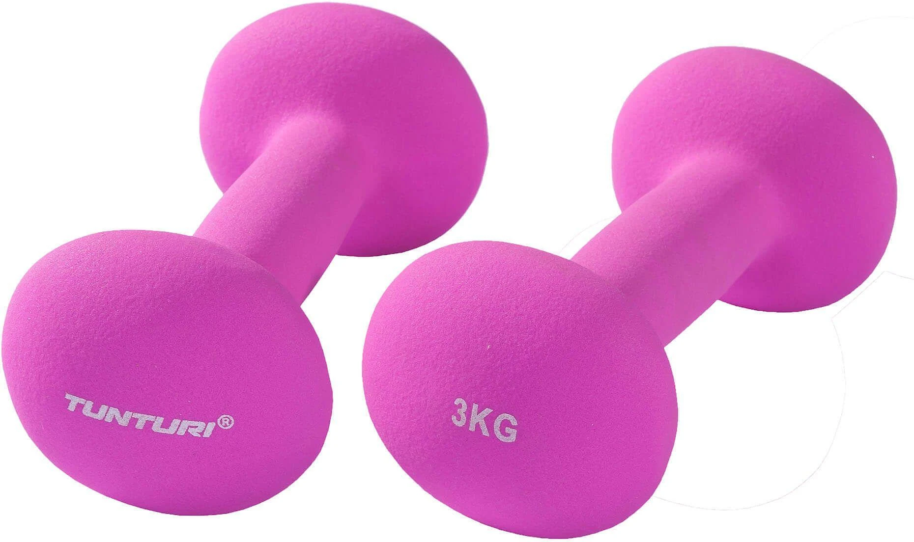 Neopreniniai hanteliai TUNTURI 2x 0,5-5kg (Svoris: 2 x 3kg)