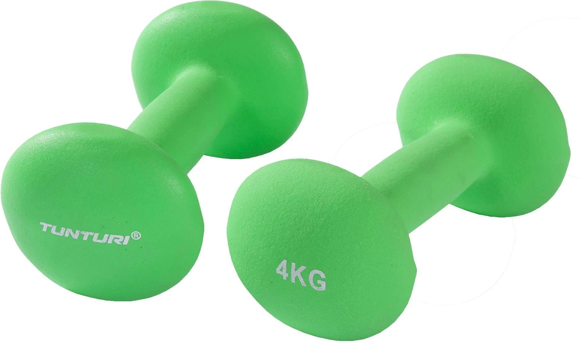 Neopreniniai hanteliai TUNTURI 2x 0,5-5kg (Svoris: 2 x 4kg)