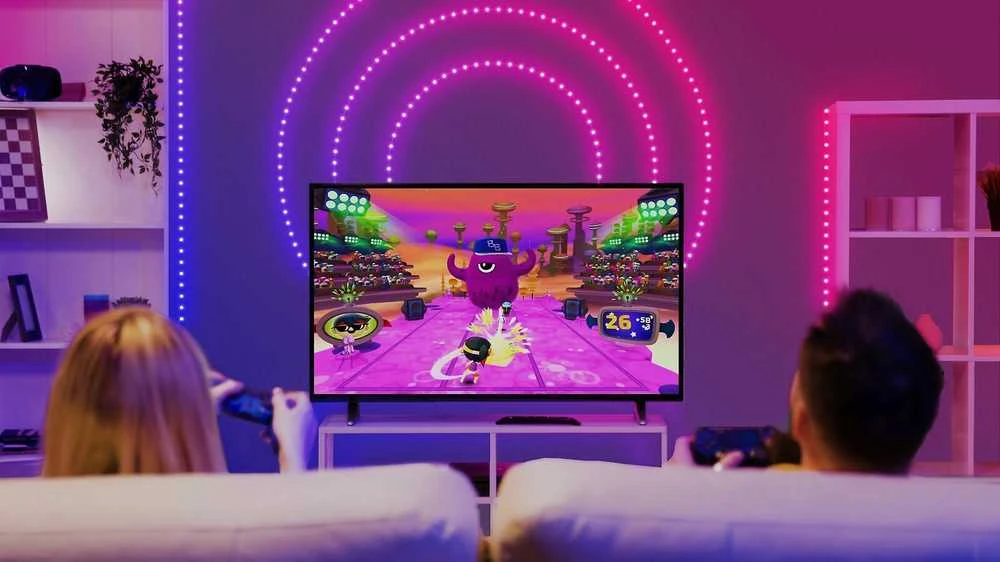 Lubinis šviestuvas „Twinkly Dots“ išmaniosios LED lemputės, 400 RGB (daugiaspalvės), 20 m, permatomas RGB laidas, 16 mln.+ spalvų