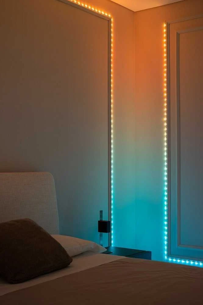Lubinis šviestuvas „Twinkly Dots“ išmaniosios LED lemputės, 400 RGB (daugiaspalvės), 20 m, permatomas RGB laidas, 16 mln.+ spalvų