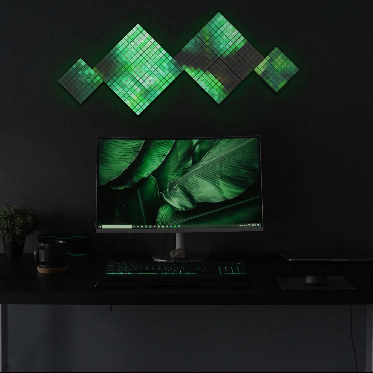 „Twinkly Squares“ išmaniųjų LED panelių išplėtimo paketas (3 panelės) RGB – 16 mln. spalvų